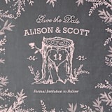 "Woodland Romance" - Save the Dates in Blush by Paige Rothhaar - Close-Up