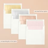 "Woodland Romance" - Save the Dates in Blush by Paige Rothhaar - Slip-In Envelope Liners