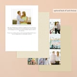 "Memento" - Save the Dates in Ivory by Annie Clark - Back of Card