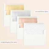 "Timeless" - Save the Dates in Cloud by Oscar and Emma - Karly Depew - Slip-In Envelope Liners