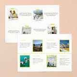 "Vintage Kraft" - Save the Dates in Chartreuse by Waldo Press - Interior Options