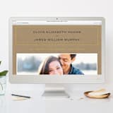 "Vintage Kraft" - Save the Dates in Chartreuse by Waldo Press - FREE Wedding Website