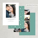 "Retro Hawaii" - Save the Dates in Teal by Nam Bourassa - Back of Card