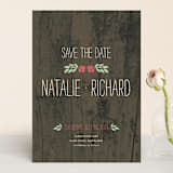 "In the Park" - Save the Dates in Rose by Amanda Larsen Design - Front