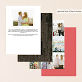 "In the Park" - Save the Dates in Rose by Amanda Larsen Design - Back of Card