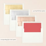 "In the Park" - Save the Dates in Rose by Amanda Larsen Design - Slip-In Envelope Liners