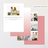 "Dolce" - Save the Dates in Rose by Keen Peachy - Back of Card