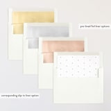 "Dolce" - Save the Dates in Rose by Keen Peachy - Slip-In Envelope Liners