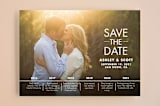 "Our Timeline" - Save the Dates in Wedding Dress by Andi Pahl - Front