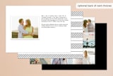 "Our Timeline" - Save the Dates in Wedding Dress by Andi Pahl - Back of Card