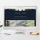 "Winter White" - Save the Dates in Winter White by Susan Moyal - FREE Wedding Website