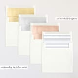 "Contemporary Chic" - Save the Dates in Indigo by Lori James - Slip-In Envelope Liners