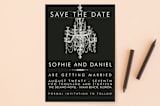 "Chandelier" - Save the Dates in Obsidian by Splendid Press - Front