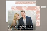 "Midsummer Romance" - Save the Dates in Blush by Melissa Egan of Pistols - Assembled