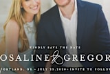 "Midsummer Romance" - Save the Dates in Blush by Melissa Egan of Pistols - Close-Up