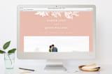 "Midsummer Romance" - Save the Dates in Blush by Melissa Egan of Pistols - FREE Wedding Website