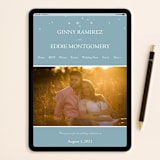 "Fireflies" - Save the Dates in Cornflower by Paige Rothhaar - FREE Wedding Website