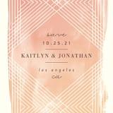 "Masked Wash" - Save the Dates in Passion Fruit by Rebecca Bowen - Close-Up