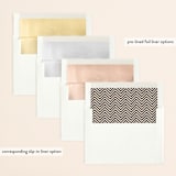 "Ever After" - Save the Dates in Mocha by Shirley Lin Schneider - Slip-In Envelope Liners