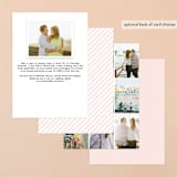 "Flourishing Love" - Save the Dates in Rose by Laura Hankins - Back of Card