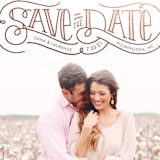 "Flourishing Love" - Save the Dates in Rose by Laura Hankins - Close-Up