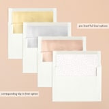 "Flourishing Love" - Save the Dates in Rose by Laura Hankins - Slip-In Envelope Liners