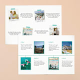 "Ombre Tidings" - Save the Dates in Turquoise by Kerry Doyle - Interior Options