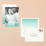 "Ombre Tidings" - Save the Dates in Turquoise by Kerry Doyle - Assembled
