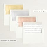 "Let the Adventure begin" - Save the Dates in Latte by Heather Francisco - Slip-In Envelope Liners