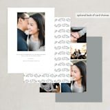 "Elegant Engagement" - Save the Dates in Marshmallow by Hooray Creative - Back of Card
