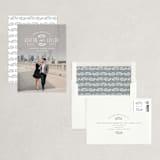 "Elegant Engagement" - Save the Dates in Marshmallow by Hooray Creative - Assembled