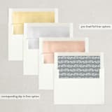 "Elegant Engagement" - Save the Dates in Marshmallow by Hooray Creative - Slip-In Envelope Liners