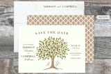 "Arbor" - Save the Dates in Amber by Griffinbell Paper Co. - Assembled