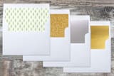 "Arbor" - Save the Dates in Amber by Griffinbell Paper Co. - Slip-In Envelope Liners