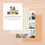 "Love Struck" - Save the Dates in Peach by The Social Type - Back of Card