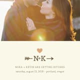 "Love Struck" - Save the Dates in Peach by The Social Type - Close-Up