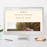 "Love Struck" - Save the Dates in Peach by The Social Type - FREE Wedding Website