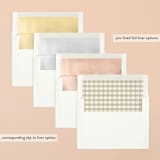 "Love Struck" - Save the Dates in Peach by The Social Type - Slip-In Envelope Liners
