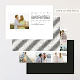 "Airmail" - Save the Dates in Ivory by Annie Clark - Back of Card