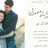 "Airmail" - Save the Dates in Ivory by Annie Clark - Close-Up
