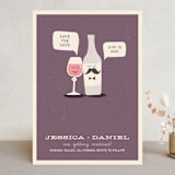 "Little Wine Charmers" - Save the Dates in Plum by Nam Bourassa - Front