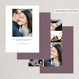 "Little Wine Charmers" - Save the Dates in Plum by Nam Bourassa - Back of Card