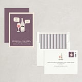 "Little Wine Charmers" - Save the Dates in Plum by Nam Bourassa - Assembled