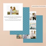 "Flowchart" - Save the Dates in Blueberry by Brooke Chandler - Back of Card