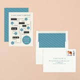 "Flowchart" - Save the Dates in Blueberry by Brooke Chandler - Assembled