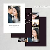 "Midnight Vineyard" - Save the Dates in Eggplant by Design Lotus - Back of Card