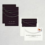 "Midnight Vineyard" - Save the Dates in Eggplant by Design Lotus - Assembled