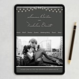 "Midnight Vineyard" - Save the Dates in Eggplant by Design Lotus - FREE Wedding Website
