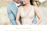 "New Adventures" - Save the Dates in Gold by Oscar and Emma - Karly Depew - Close-Up