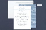 "Charmed Knot" - Save the Dates in Ocean by Ashley Ottinger - Assembled